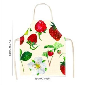 Strawberry Kitchen Apron Recycled Polyester